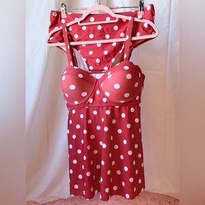 SHEIN Red Polka Dot Bikini Set